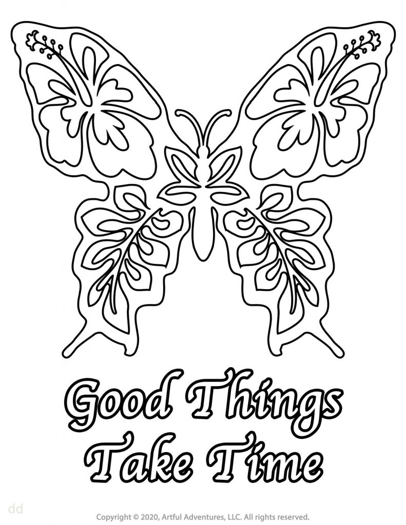 butterfly coloring page