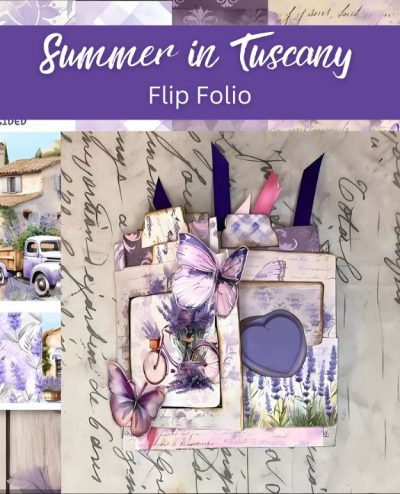 Summer in Tuscany Paper Craft Socials Flip Folio Kit